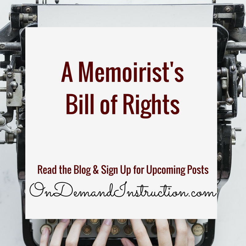 A Memiorist's Bill of Rights 