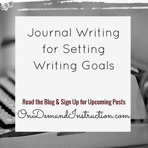 Journal Writing for Setting Writing Goals