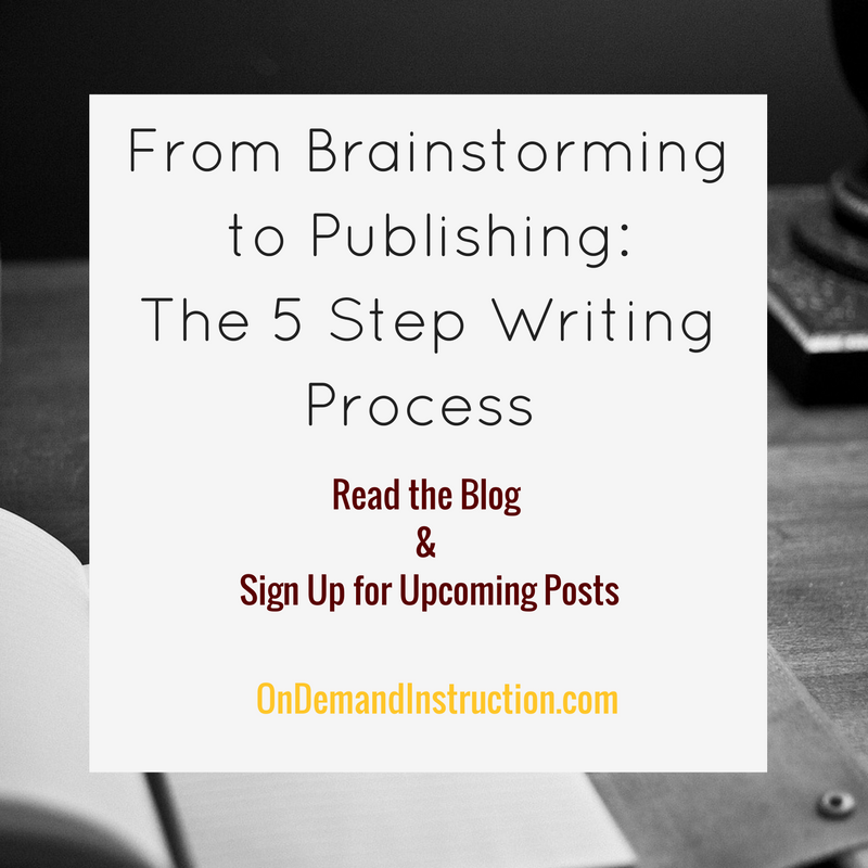 The 5 Step Writing Process Course