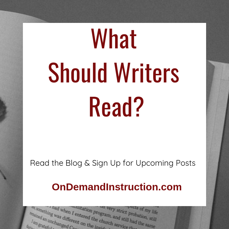 What should writers read 
