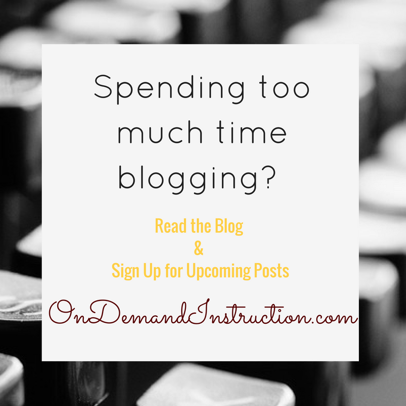 Spending too much time blogging?