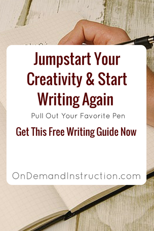 Jumpstart Your Creativity & Start Writing Again