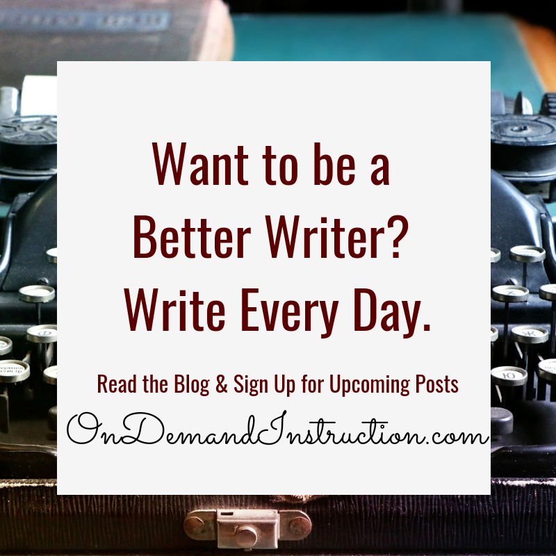 Want to be a better writer 